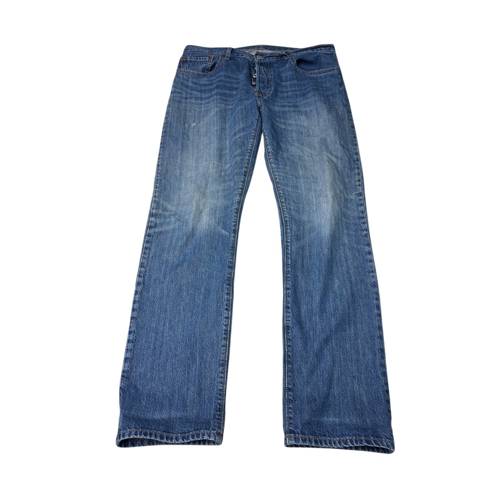 Levis‎ 501 Original Fit Mens Blue Jeans Straight Leg Button Fly 31x32 12501-0232